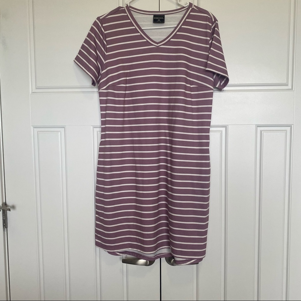 Striped t-shirt dress